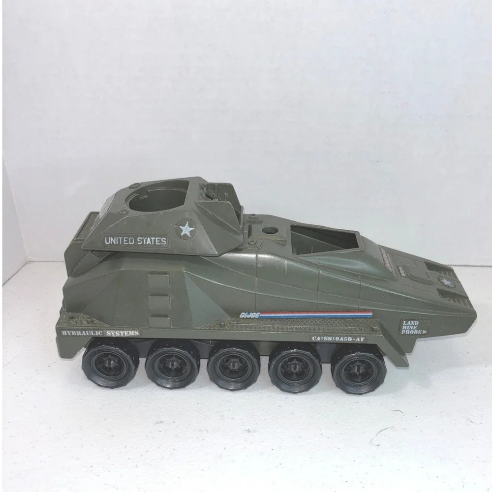 Vintage 1987 GI Joe Persuader Vehicle Tank Hasbro 10-Wheel Shell Incomplete